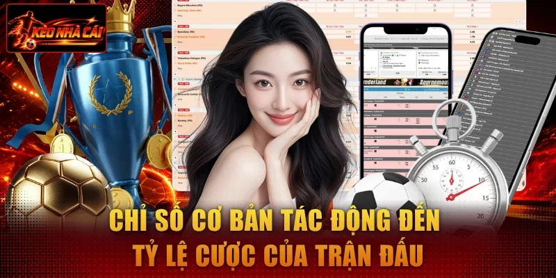 Chỉ số cơ bản tác động đến tỷ lệ cược của trận đấu Chỉ số cơ bản tác động đến tỷ lệ cược của trận đấu