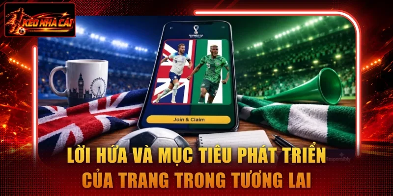 Lời hứa và mục tiêu phát triển của trang trong tương lai